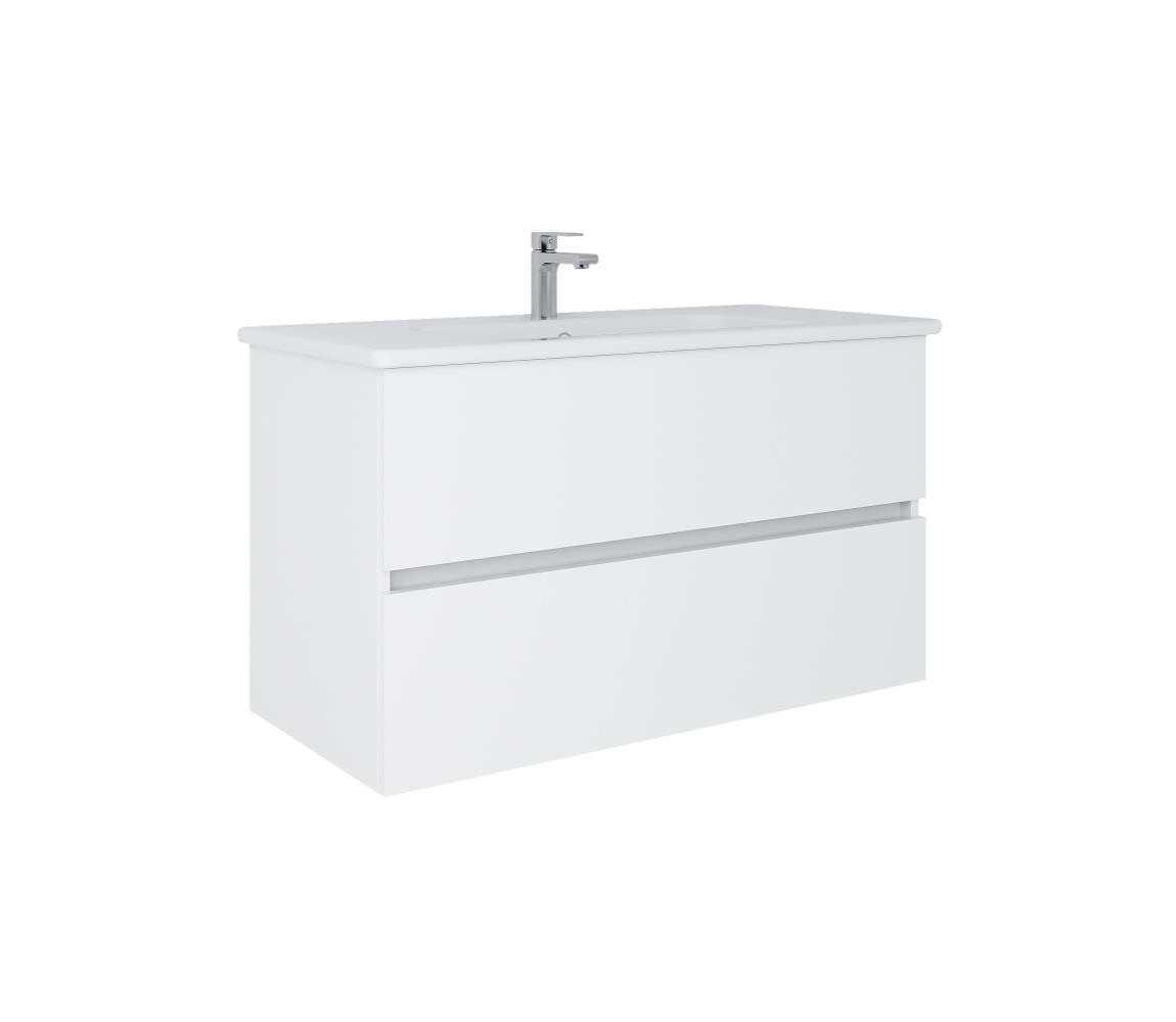 Dřevojas - Koupelnová skříňka s umyvadlem BANO 100x47 cm bílá 8590828025115