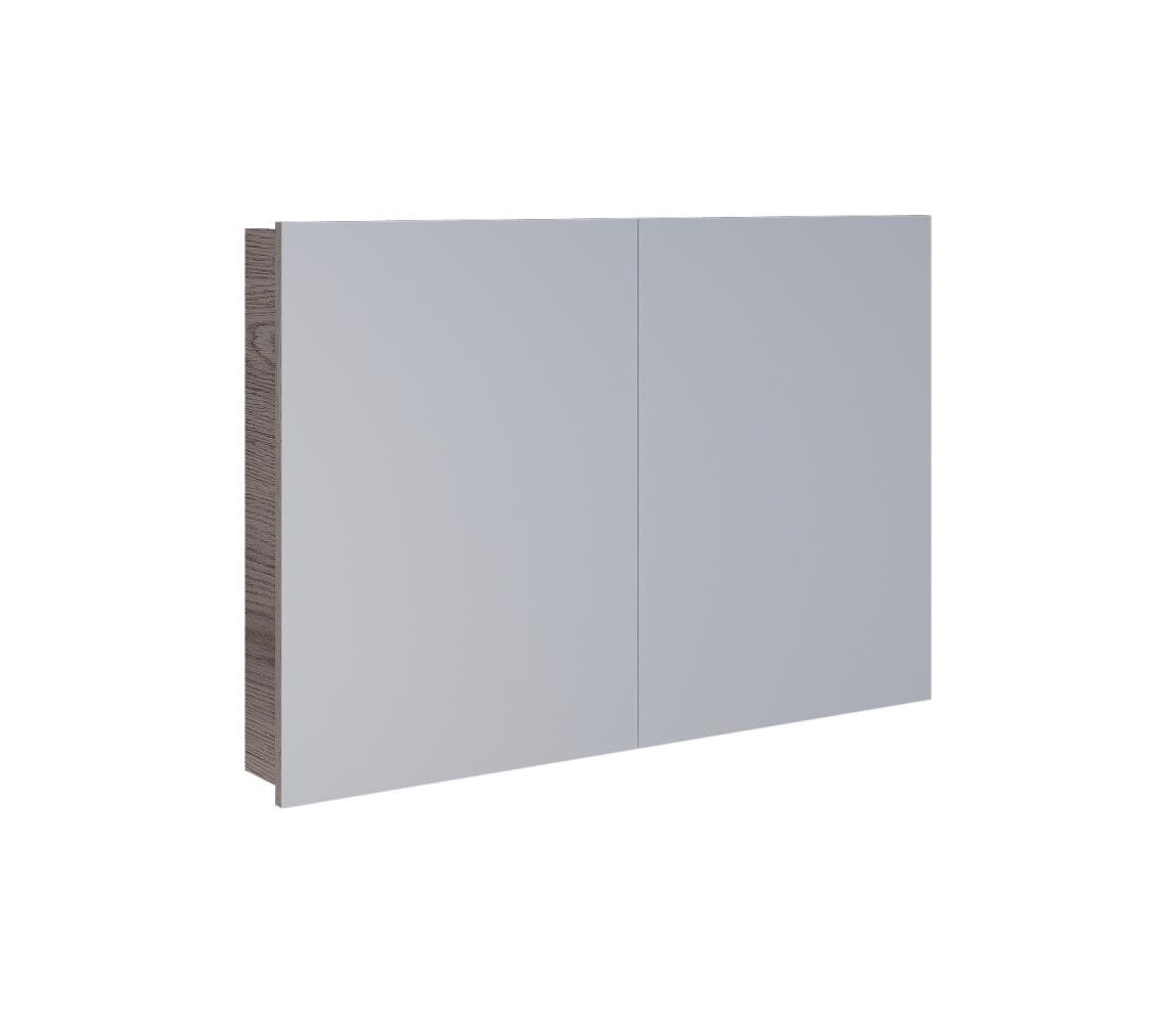 Dřevojas - Zrcadlová koupelnová skříňka NEXI 100x68 cm tmavý dub 8596204810351