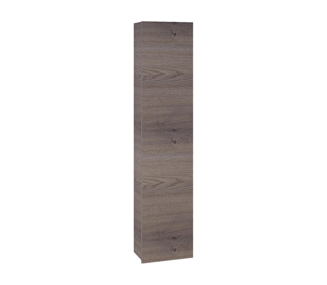 Dřevojas - Závěsná koupelnová skříňka ZYLO 35x155 cm tmavý dub 8596204810269