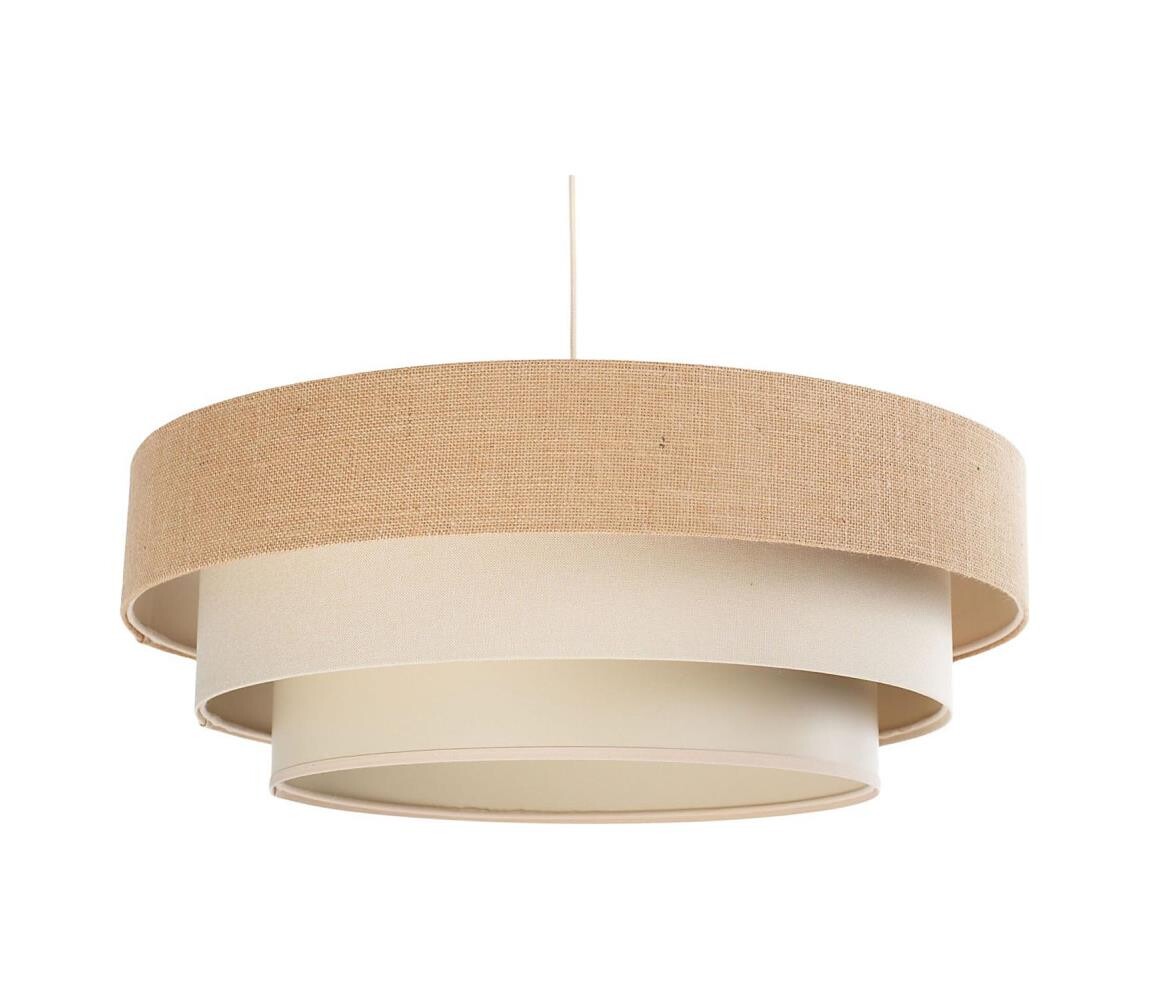 Lustr na lanku TRINITI 1xE27/60W/230V pr. 40 cm béžová/krémová 050-101-60