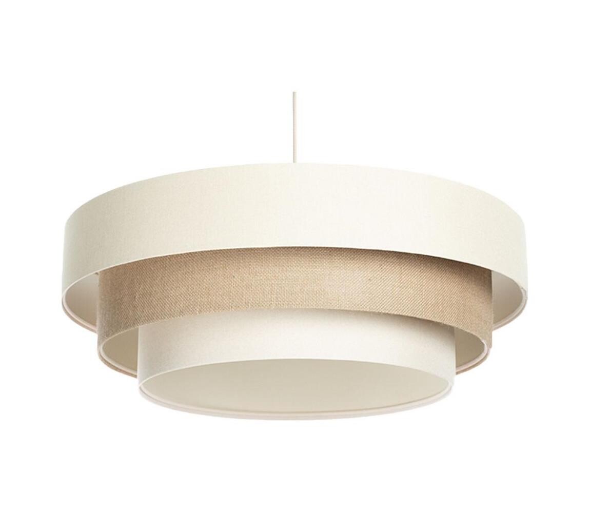 Lustr na lanku TRINITI 1xE27/60W/230V pr. 40 cm krémová/béžová 050-102-60
