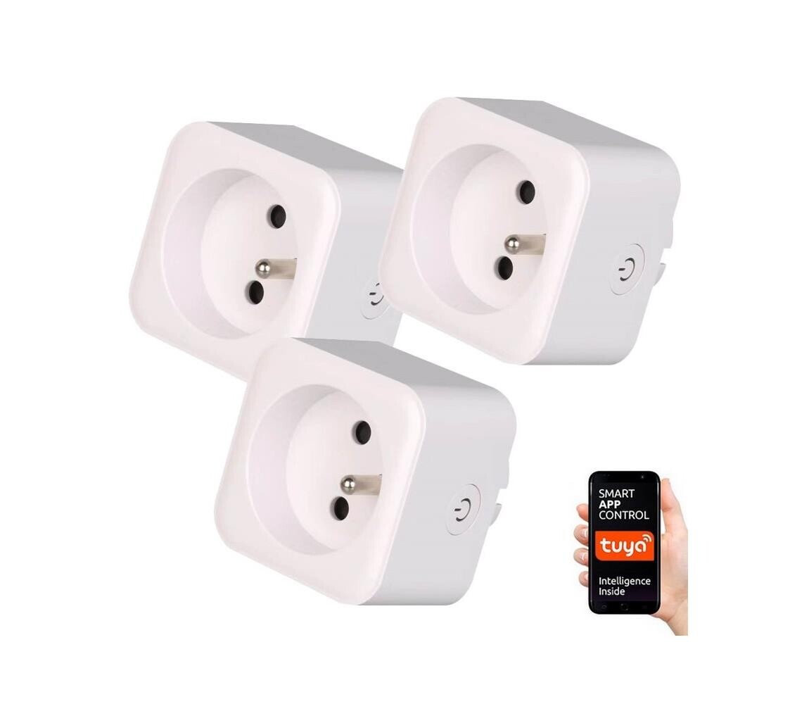 NEO 07762C - SADA 3x Chytrá zásuvka NEO LITE 3680W/230V/16A Wi-Fi Tuya 07762C
