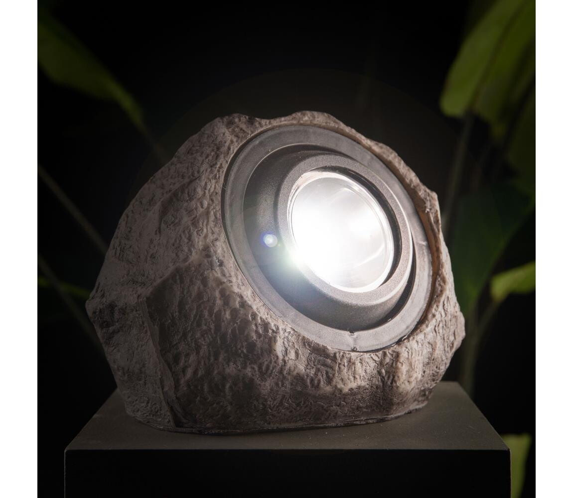 LED Solární svítidlo LED/1,2V 1000 mAh IP44 kámen 11389C