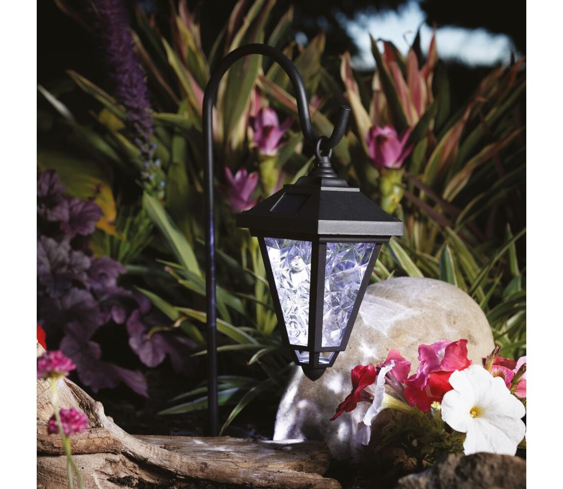 LED Solární lampa LED/1,2V 200 mAh IP44  černá 11236B