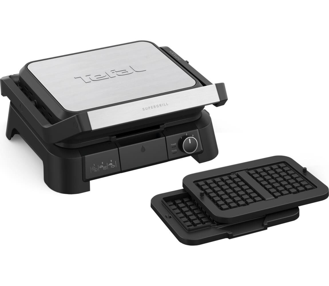 Tefal - Kontaktní gril SUPERGRILL 4v1 2000W/230V GC517DE0