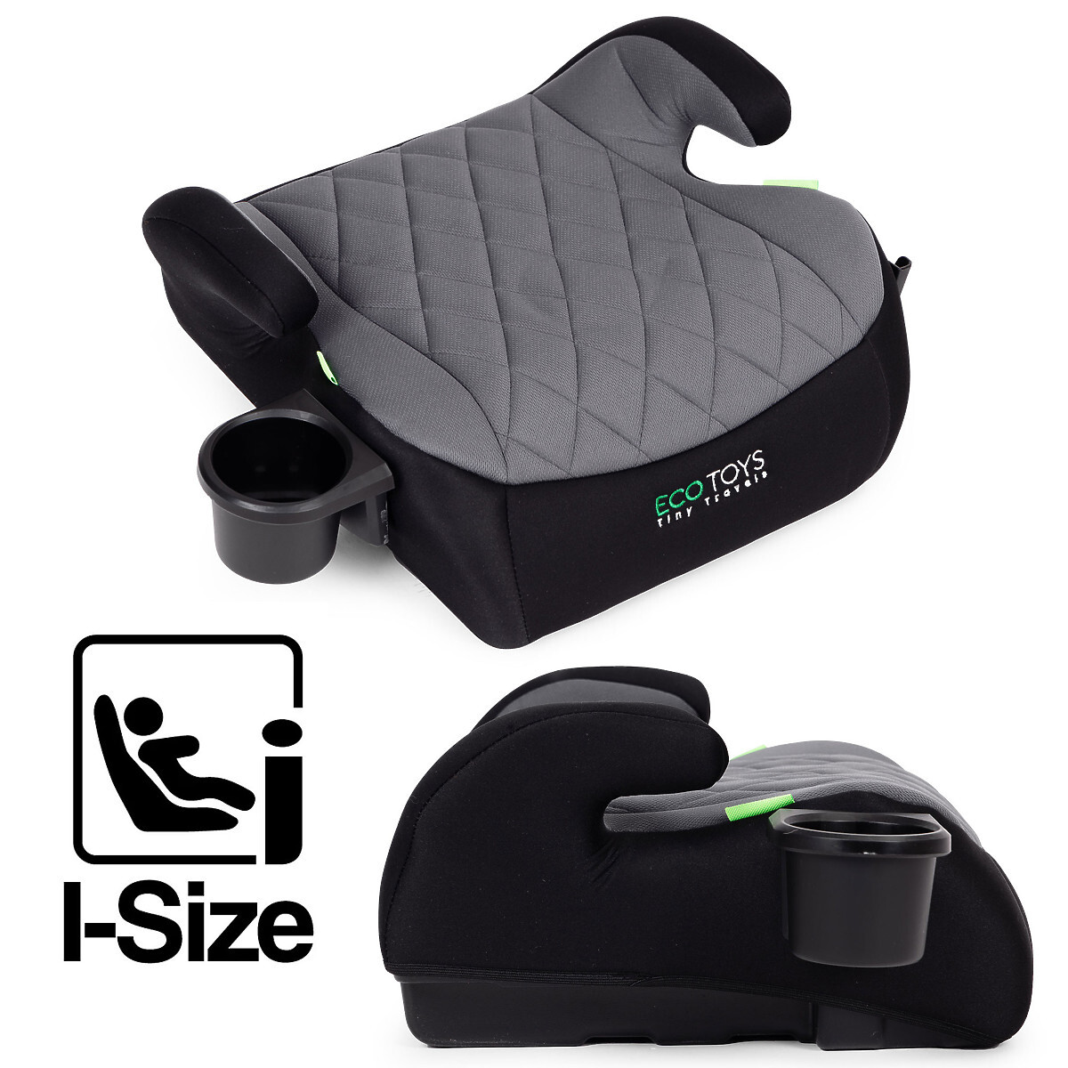 Autosedačka podsedák pro děti i-SIZE výška 125-150 cm držák na nápoje ECOTOYS