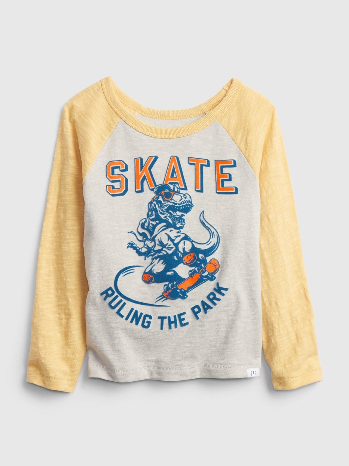 GAP Dětské tričko long sleeve graphic t-shirts - Kluci