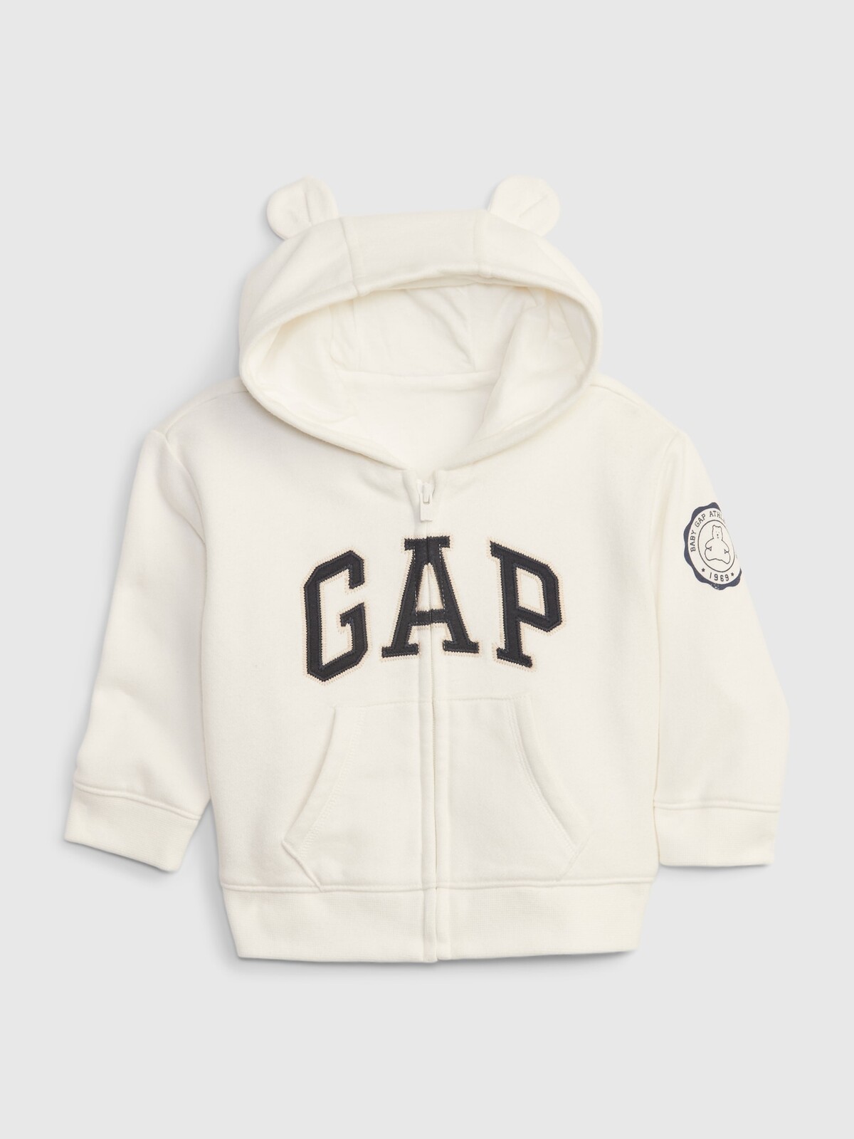GAP Baby mikina logo s kapucí - Holky