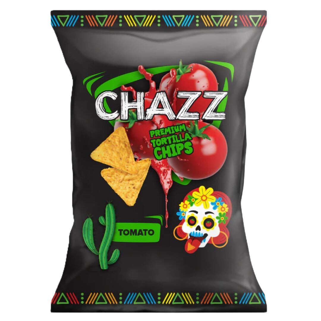 CHAZZ Tortilla chipsy s příchutí rajčete 100 g