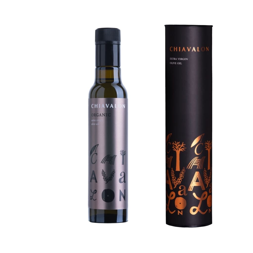 Chiavalon Organic 250 ml - BIO prémiový olivový olej v černé dárkové tubě