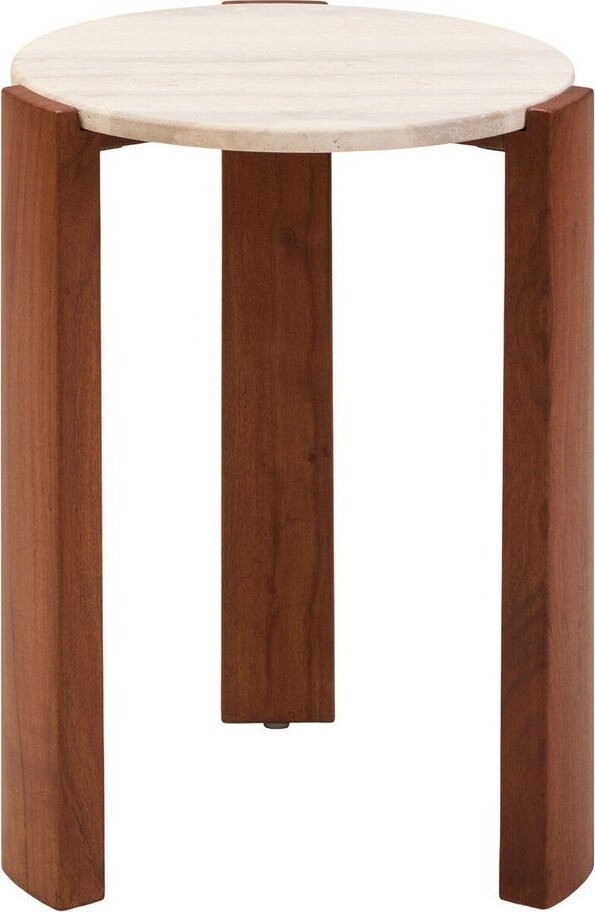 Kulatý odkládací stolek s mramorovou deskou ø 46 cm Palermo – Premier Housewares