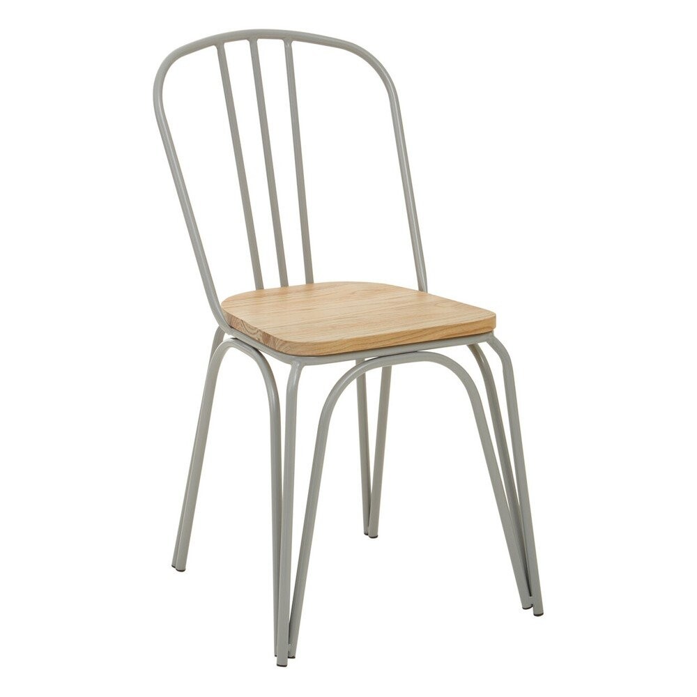 Šedá/v přírodní barvě jídelní židle z jilmového dřeva District – Premier Housewares