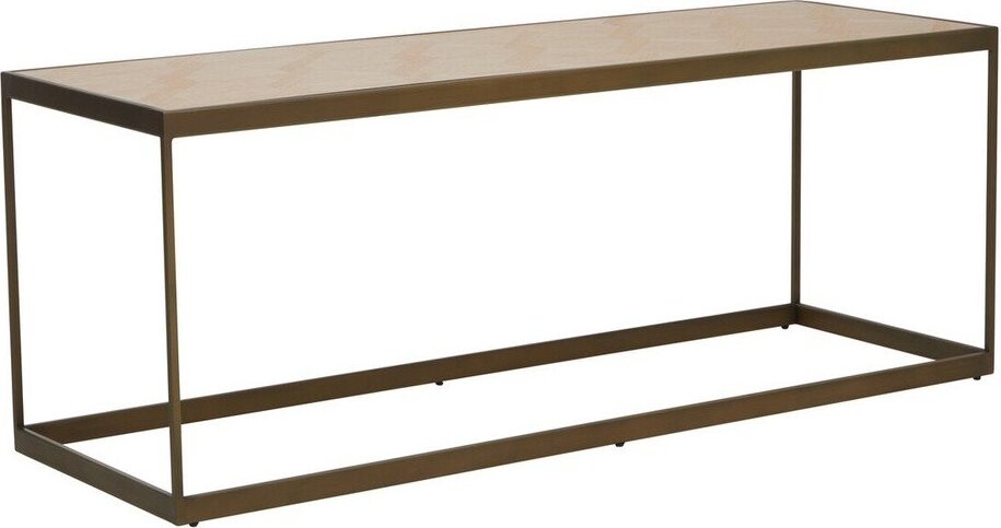 Hnědý/v přírodní barvě konferenční stolek s deskou v dubovém dekoru 40x120 cm Grenoble – Premier Housewares