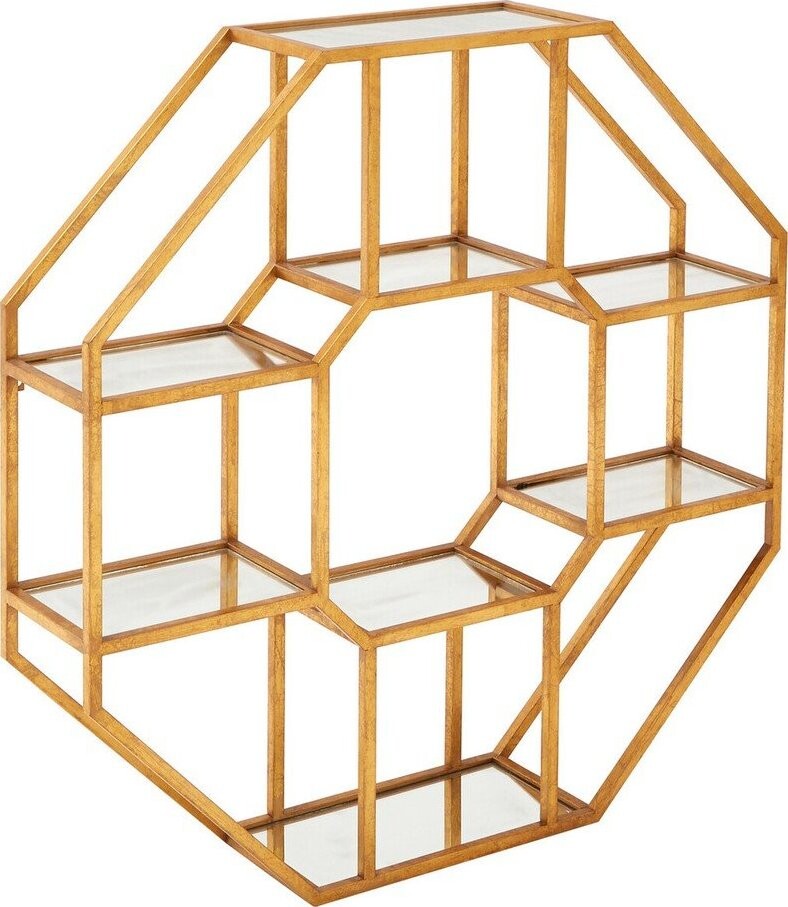 Patrová kovová police v přírodní barvě 92 cm Zariah – Premier Housewares