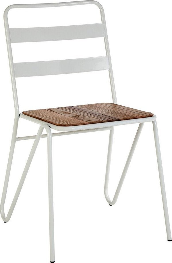 Bílá/v přírodní barvě jídelní židle z jilmového dřeva District – Premier Housewares