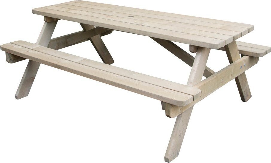 Béžový zahradní jídelní set ze smrkového dřeva pro 4 osoby/pro 6 osob – Esschert Design