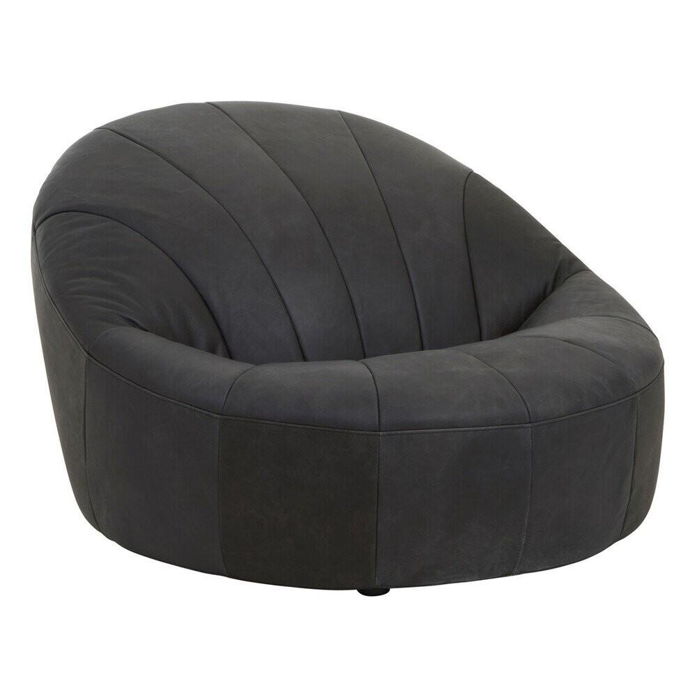 Černé kožené křeslo Hoxton – Premier Housewares
