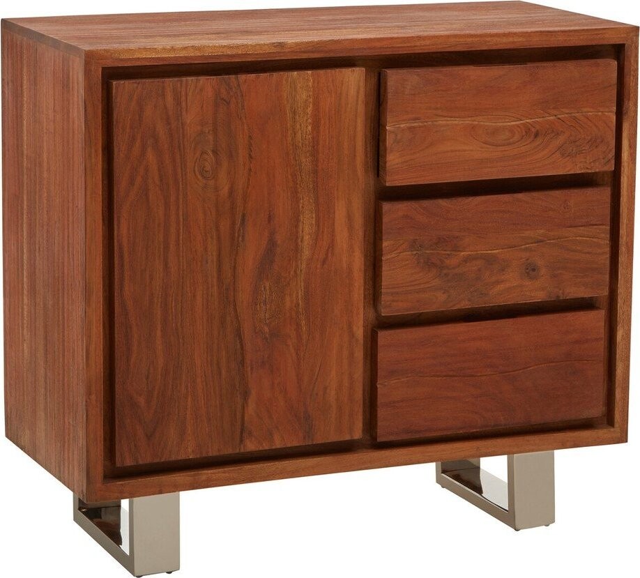 Komoda z masivu akácie v tmavě přírodní barvě 92x82x40 cm Simla – Premier Housewares