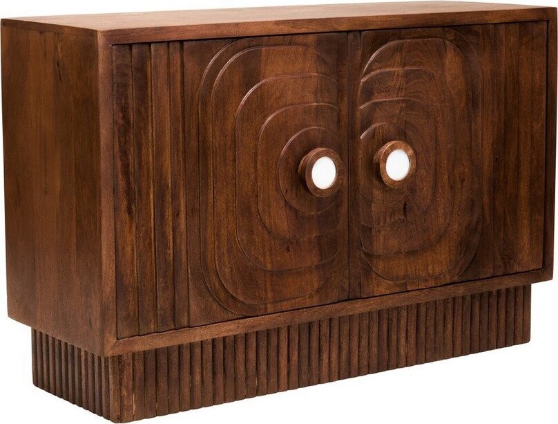 Komoda z mangového dřeva v tmavě přírodní barvě 40x75x116 cm Sangar – Premier Housewares