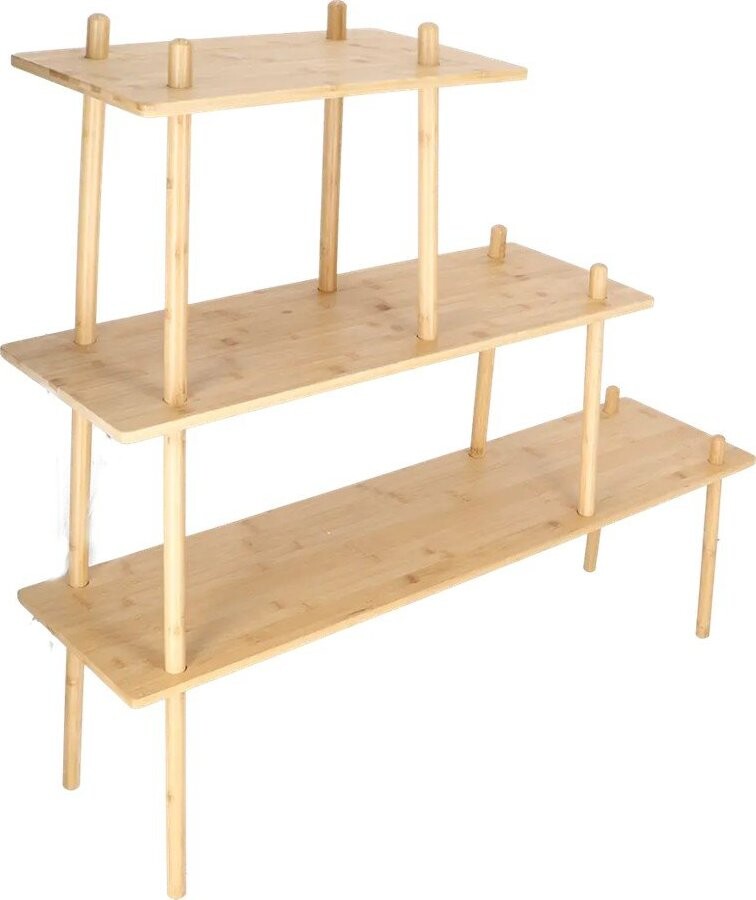 Bambusový regál ve světle přírodní barvě 117x106x30 cm – Esschert Design
