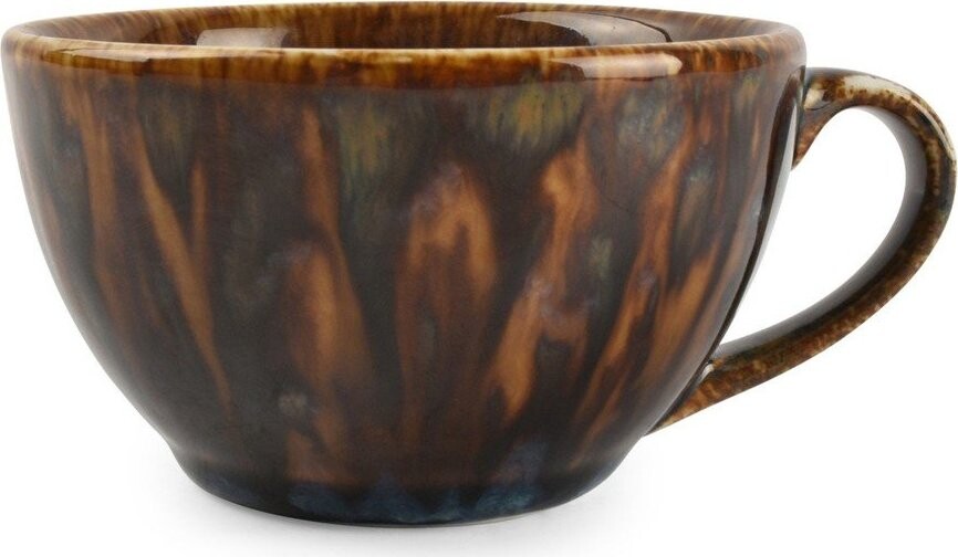 Hnědý porcelánový šálek na cappuccino 200 ml Resto – BonBistro