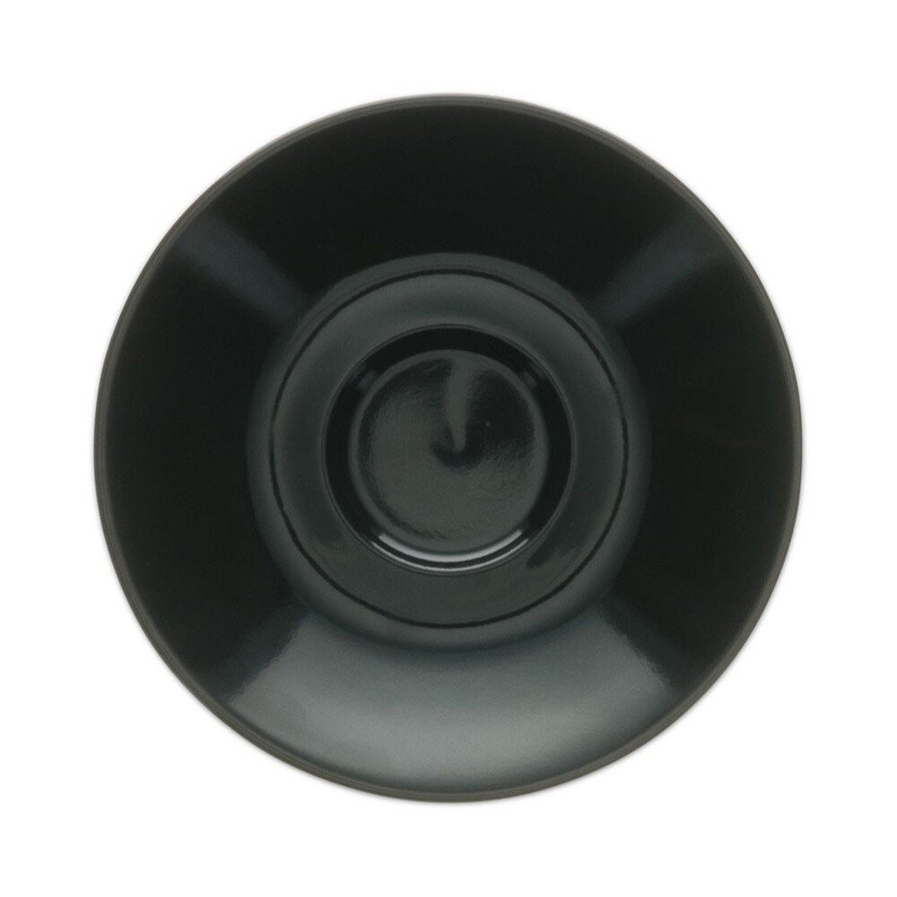 Černý porcelánový podšálek ø 12,5 cm Barista – BonBistro