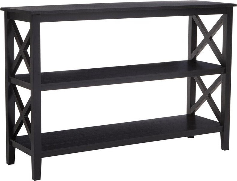 Černý regál z borovicového dřeva 120x81x40 cm Heritage – Premier Housewares