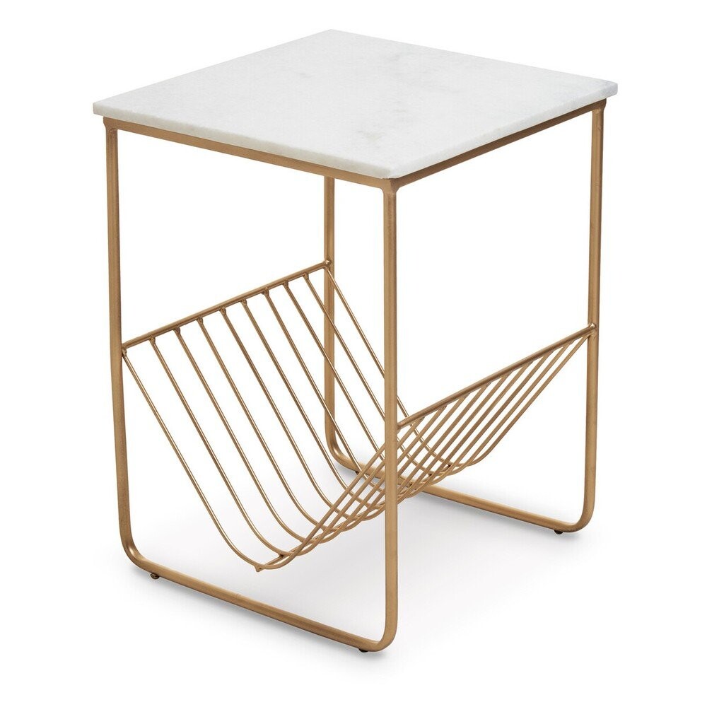 Odkládací stolek s mramorovou deskou 40x40 cm Mandoli – Premier Housewares