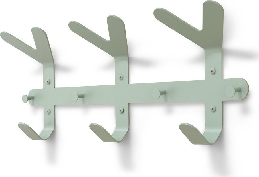 Šedozelený ocelový nástěnný věšák 66 cm Frondo – Spinder Design