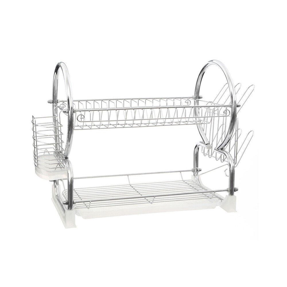 Dvoupatrový odkapávač z nerezové oceli ve stříbrné barvě 56x25 cm Laurie – Premier Housewares