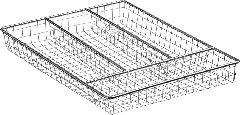 Kovový příborník do zásuvky ve stříbrné barvě 22 x 31 cm Esme – Premier Housewares