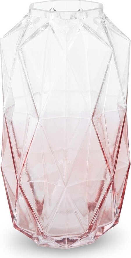 Růžová skleněná váza (výška 28 cm) Brice – Premier Housewares