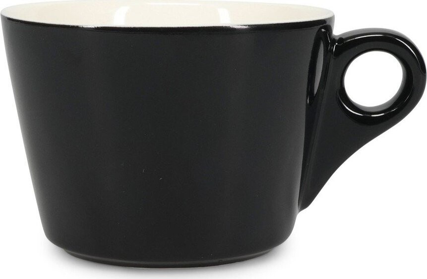 Černý porcelánový šálek na latte 280 ml Barista – BonBistro