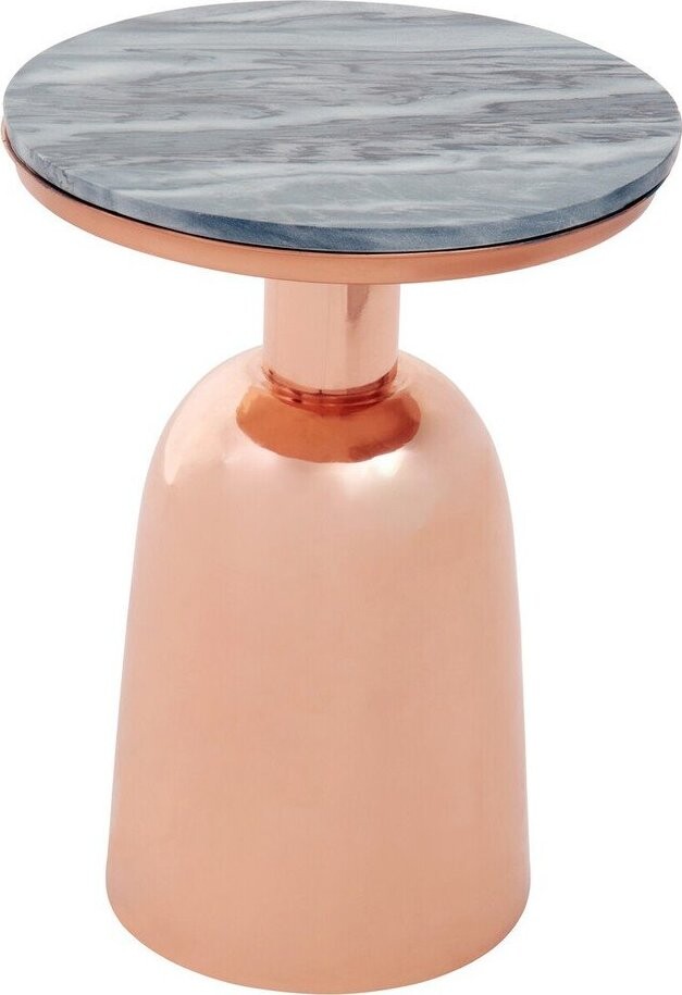 Kulatý odkládací stolek s mramorovou deskou ø 48 cm Amira – Premier Housewares