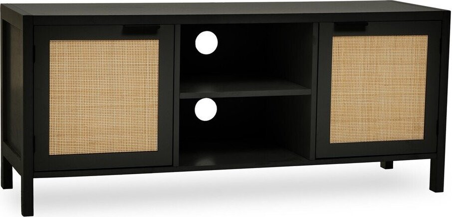 Černý TV stolek 120x52x38 cm Sherman – Premier Housewares