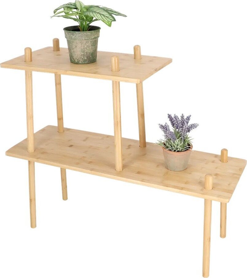 Bambusový regál ve světle přírodní barvě 84x73x30 cm – Esschert Design