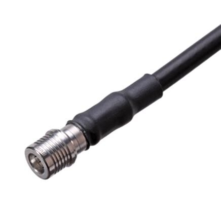 Huber+Suhner 11_Qma-W50-4-3/133_Ne Rf Coax Conn, Qma Plug, 50 Ohm, Cable