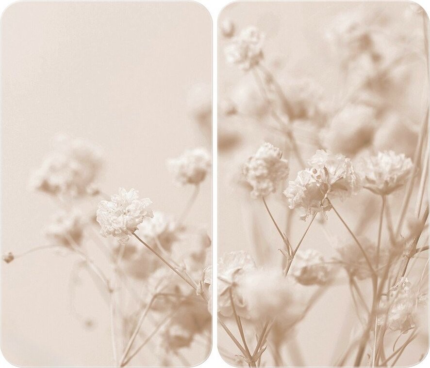 Kryt na sporák z tvrzeného skla 52x30 cm Dried Flower – Wenko