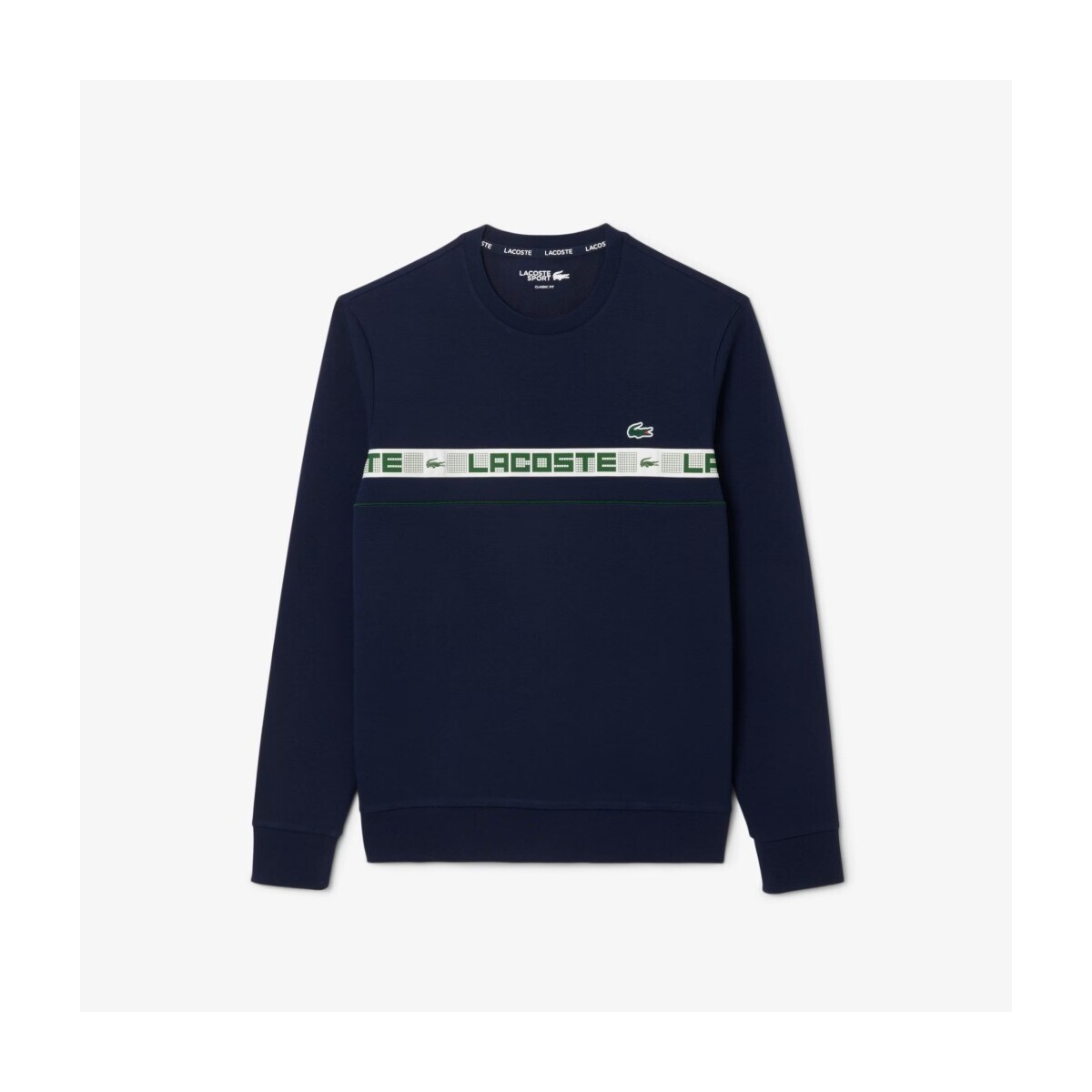 Lacoste  Branded Stripe Tennis Sweatshirt  Modrá