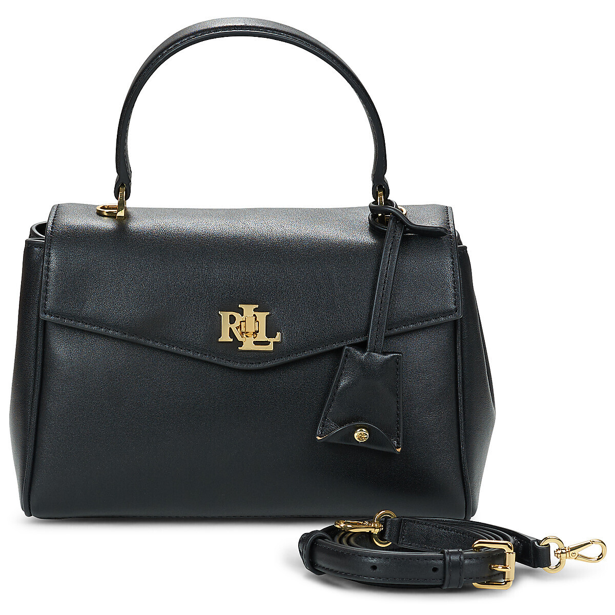 Lauren Ralph Lauren  FARRAH SOFT SATCHEL SMALL  Černá