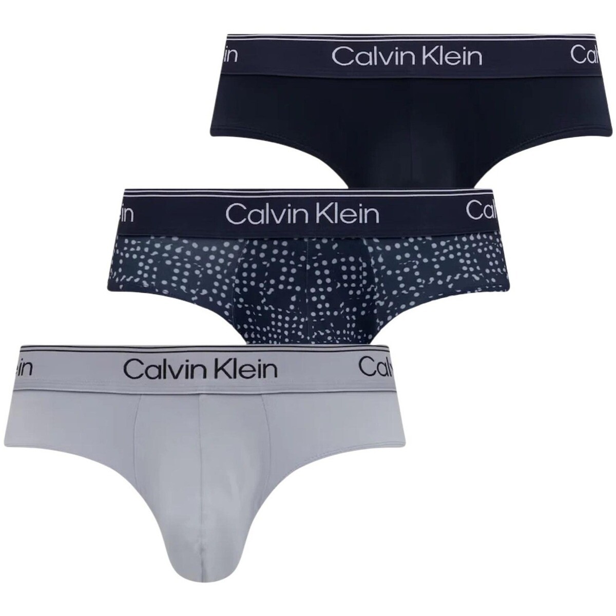 Calvin Klein Jeans  HIP BRIEF 3PK LV00NB4408  Šedá