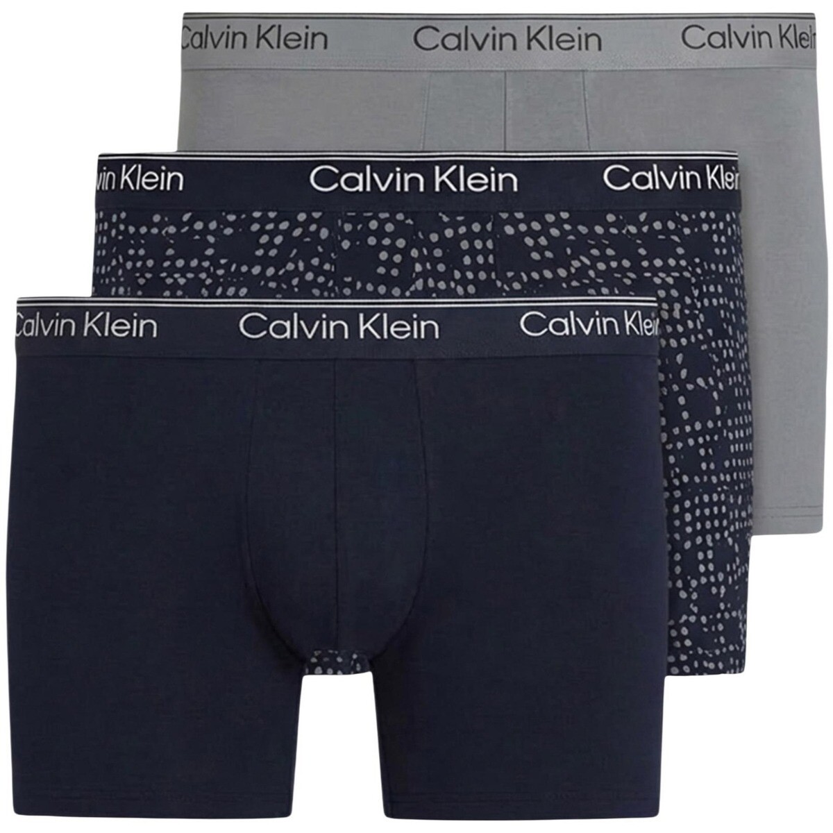 Calvin Klein Jeans  BOXER BRIEF 3PK LV00NB4410  Šedá