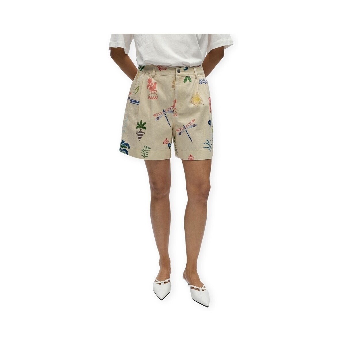 Object  Ally Shorts - Humus/Multi  Béžová