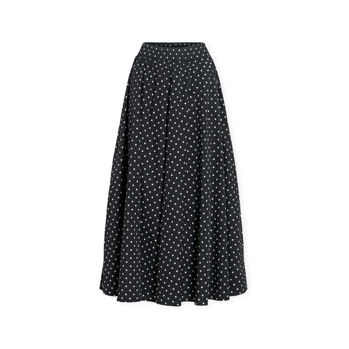 Vila  Valencia Lio Skirt - Black Beauty/Snow White  Černá