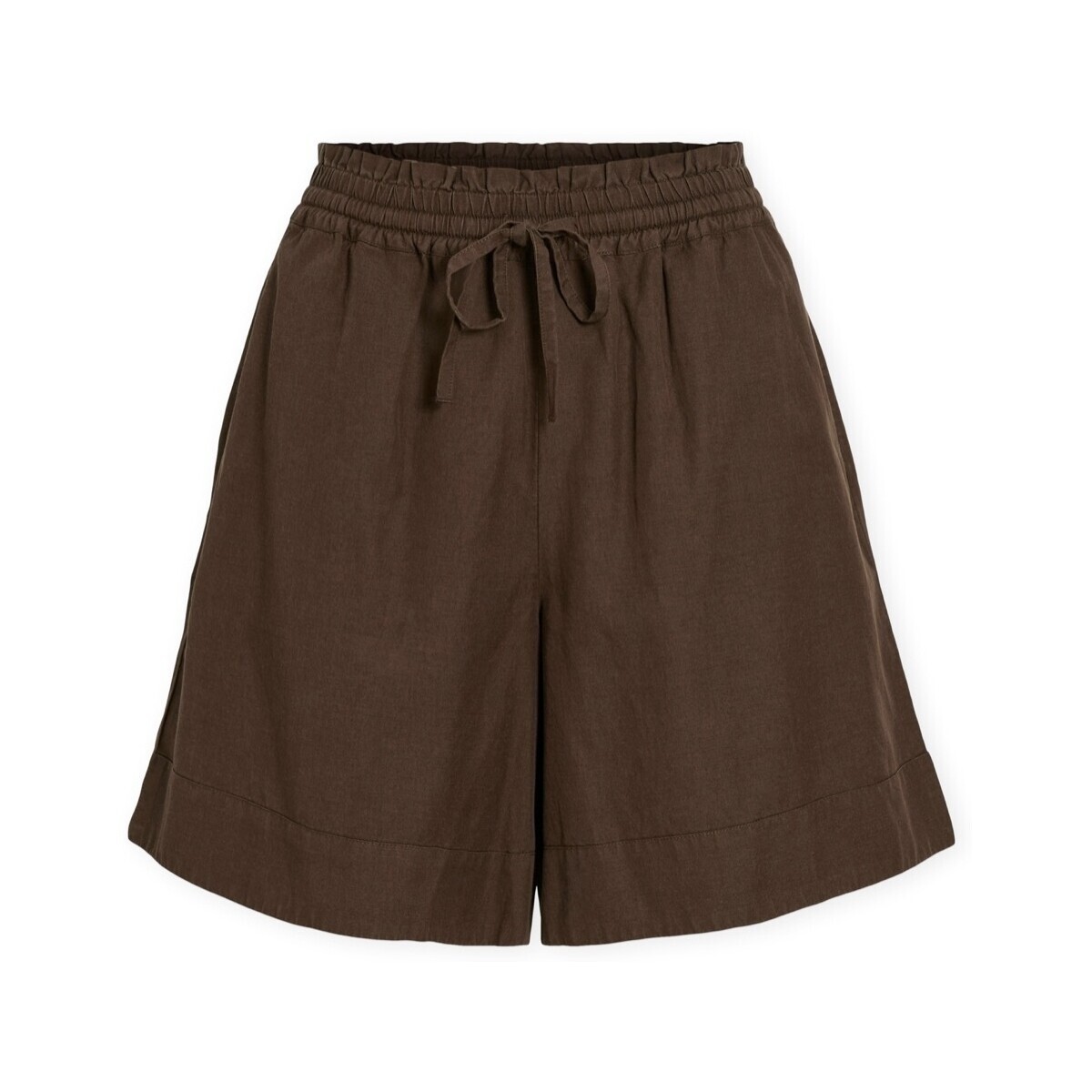 Vila  Tevira Shorts - Slate Black  Hnědá