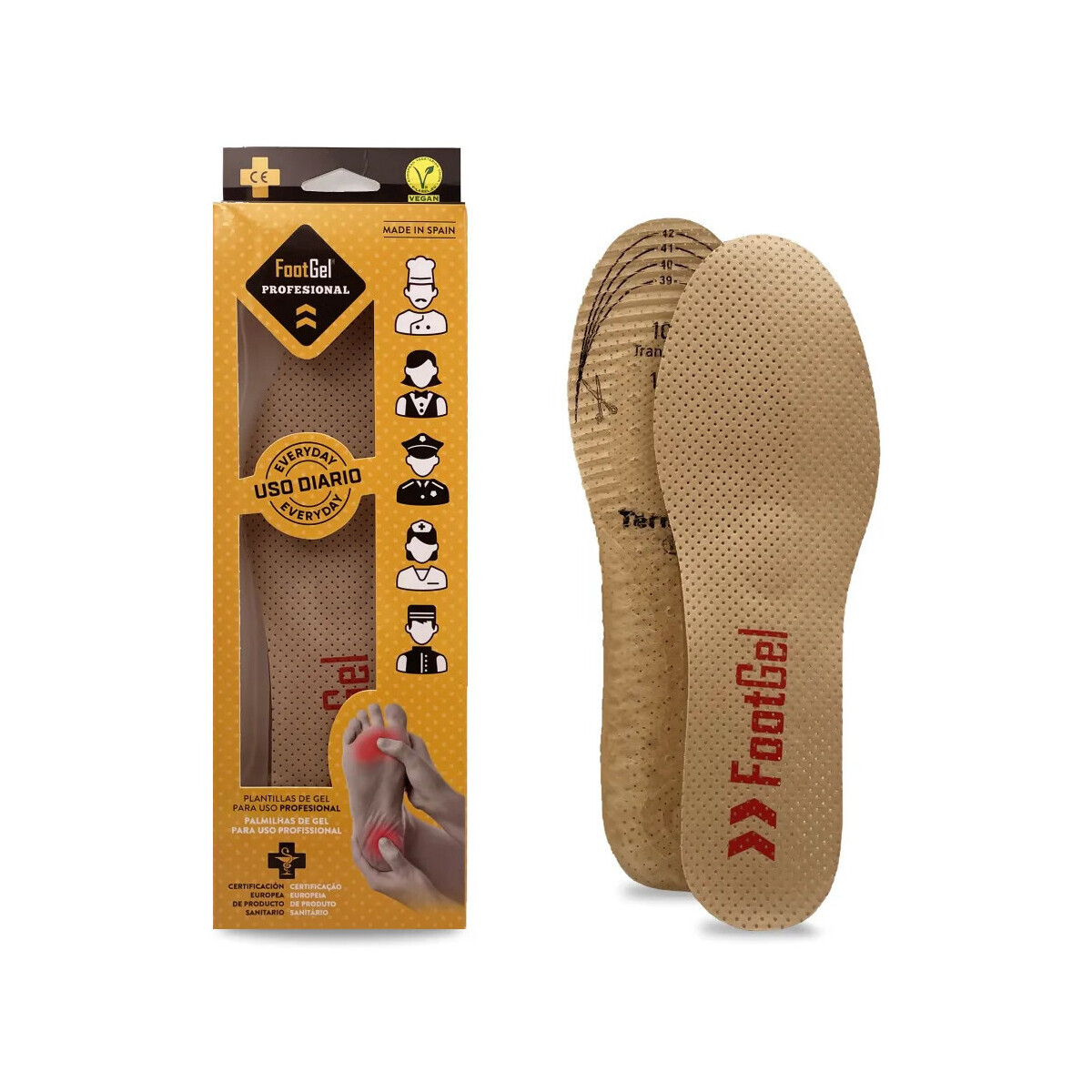 Footgel  113365  Bílá