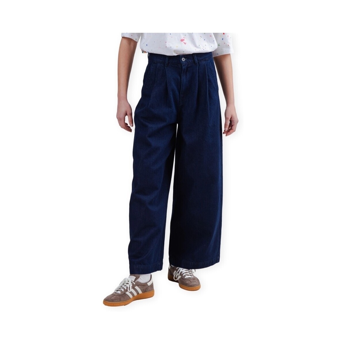 Brava Fabrics Wide Leg Pants - Dark Denim Modrá