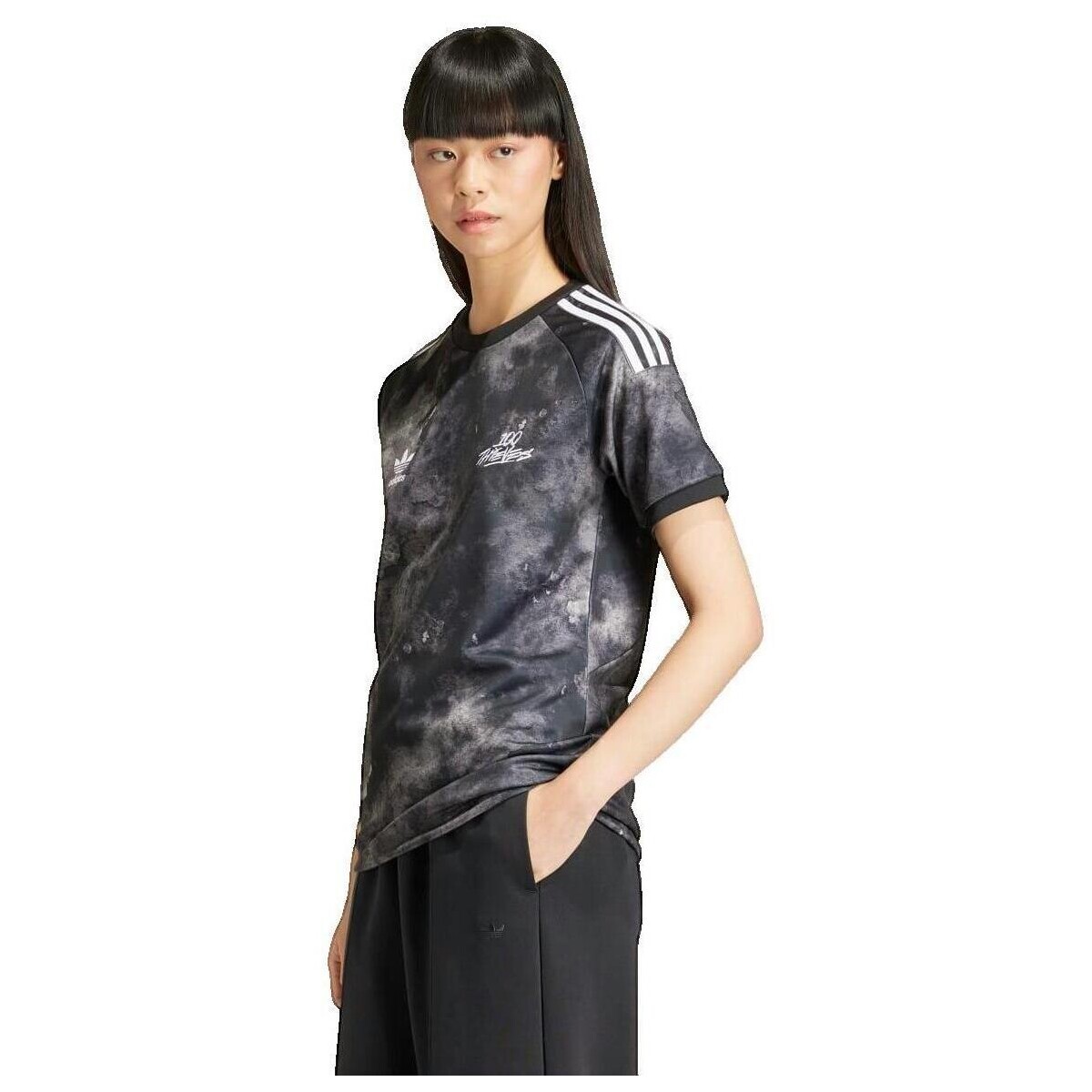 adidas  T-shirt  x 100 Thieves Jersey femme  Černá