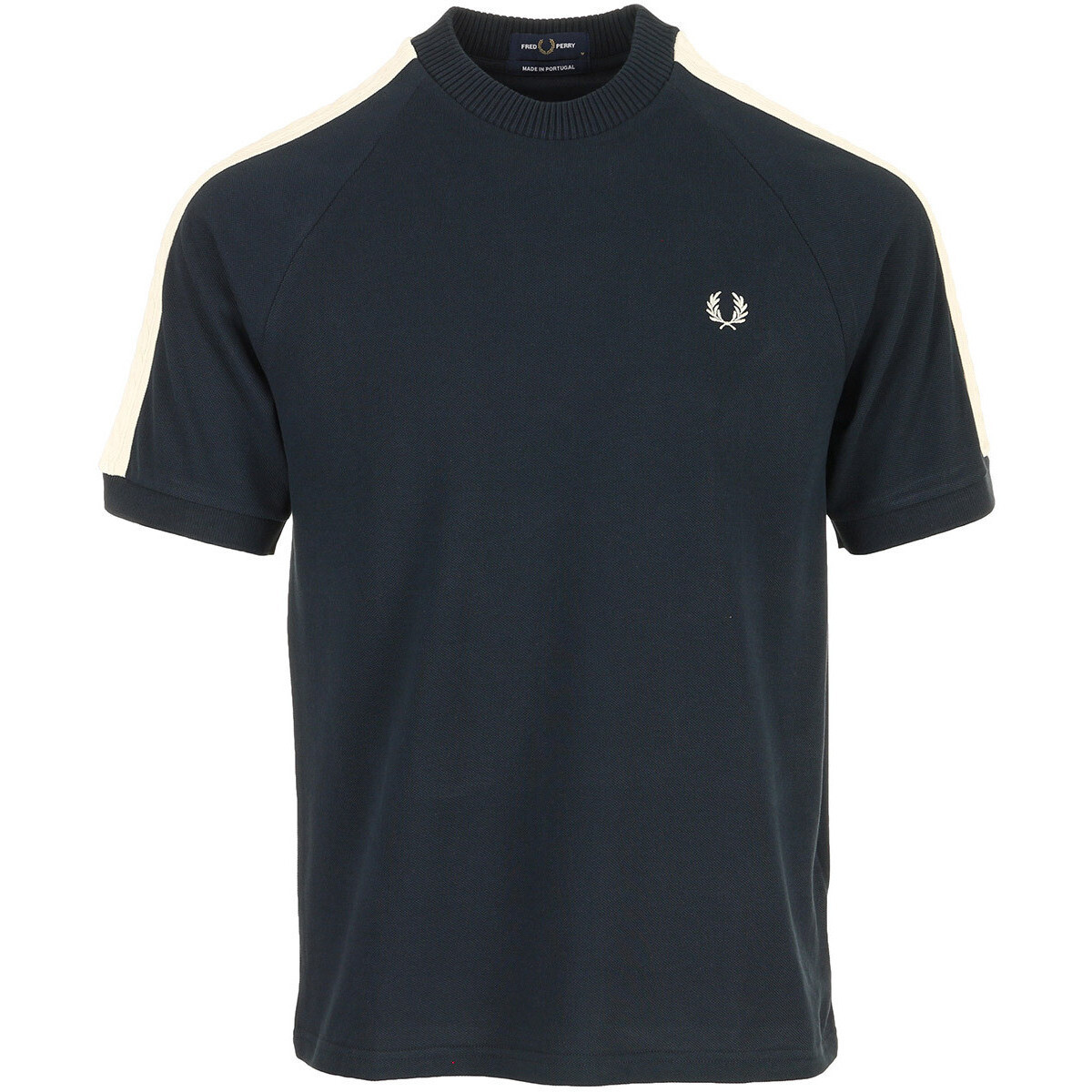 Fred Perry  Cable Taped T-Shirt  Modrá