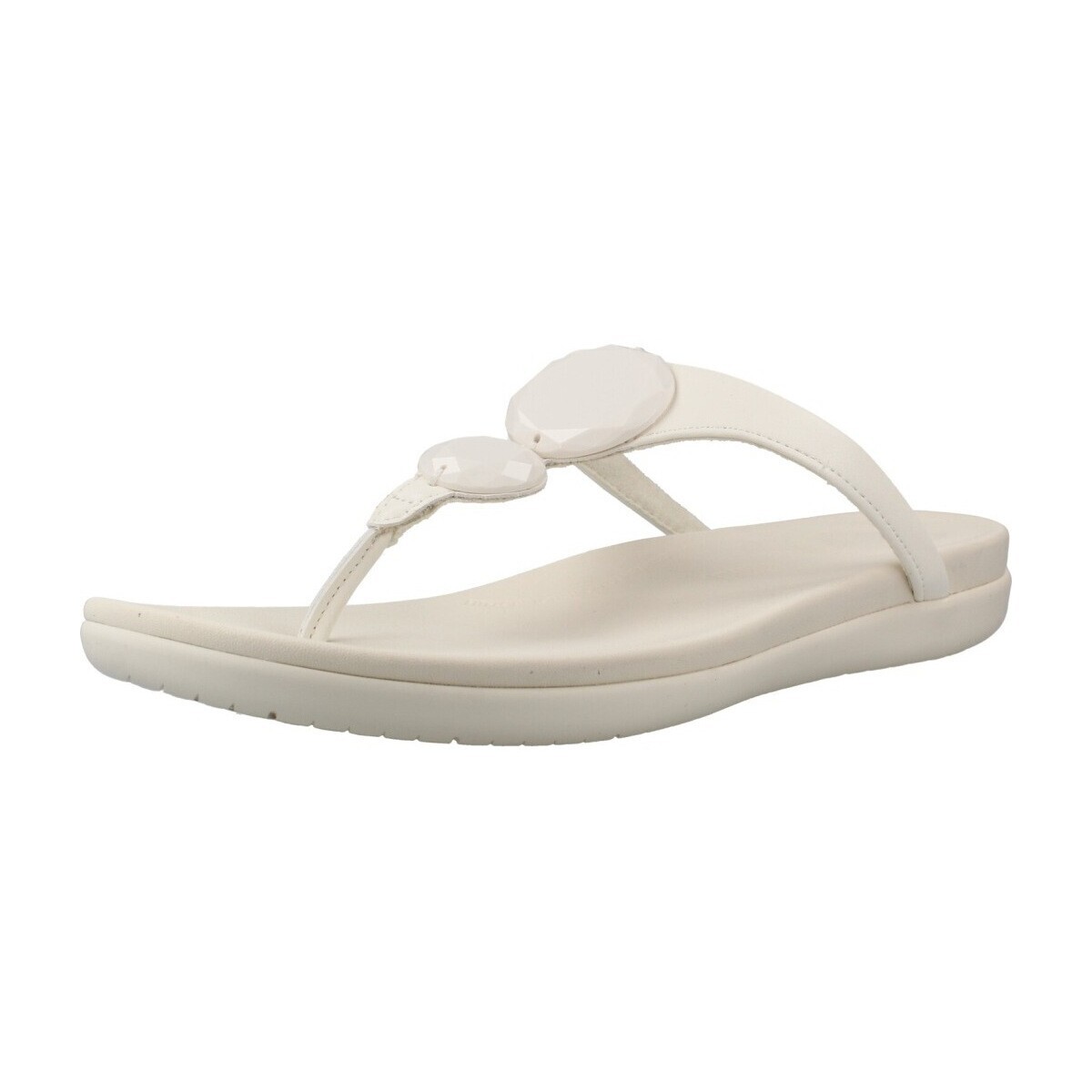 FitFlop  Sandalia Solay Glossy Disc  Bílá